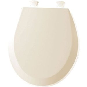 Bemis 500EC346 Molded Wood Round Toilet Seat With Easy Clean and Change Hinge 