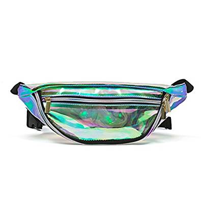 Zarapack Women's PVC Hologram Fanny Pack Bum Bag Purse Waist Bag