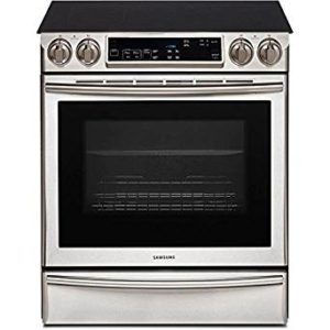 Samsung NE58F9710WS Slide-in Electric Range with FlexDuo Oven